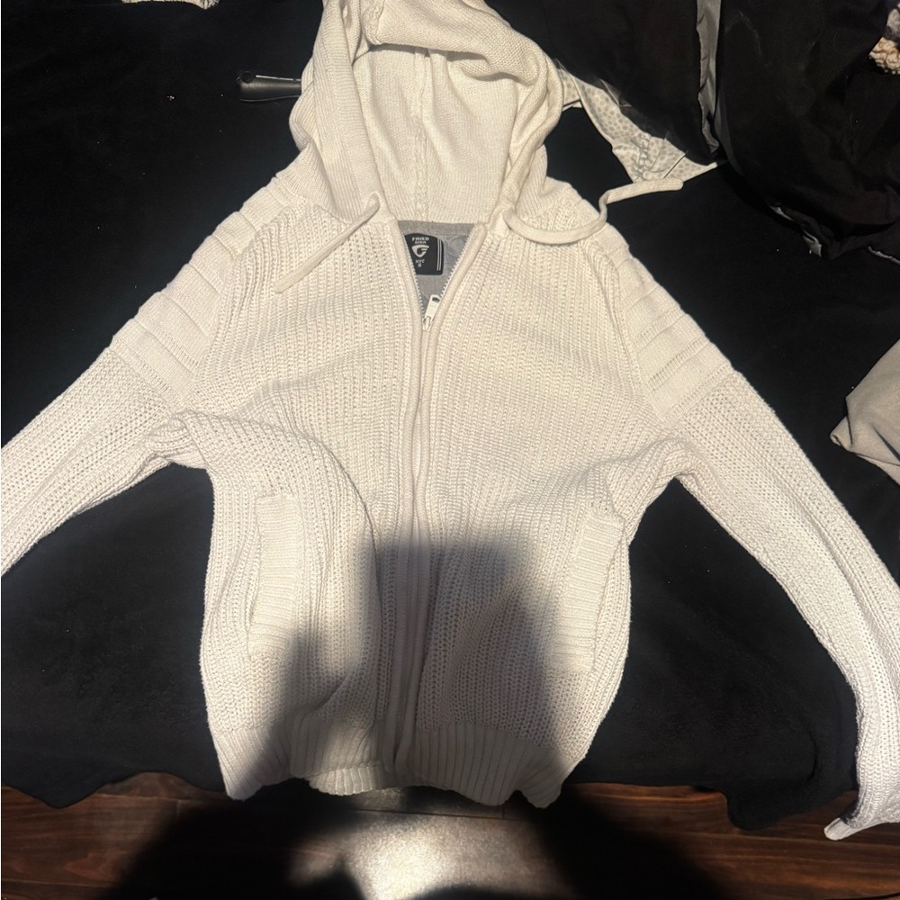 Women's White Knit Sweater